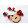 Wholesale Creative Personality Simulated Fruit Vegetables Modeling Keychain Pendant Promotional Gift